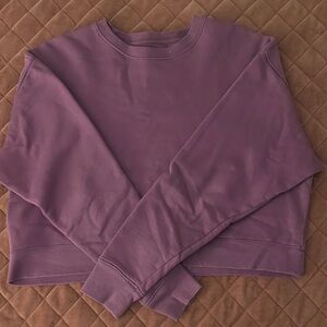 Girlfriend Collective Tulipwood 50/50 Cropped Sweatshirt Small